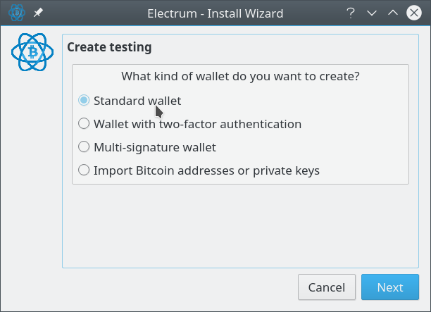 Importing your private keys into Electrum