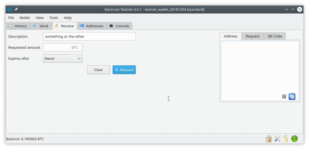 how to receive bitocin electrum